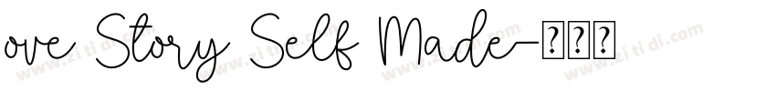 ove Story Self Made字体转换